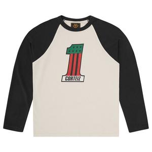 Лонгслив Corteiz Number 1 Raglan Long-Sleeve, Black
