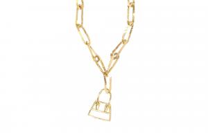 Jacquemus Унисекс золотое ожерелье