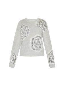 Женский свитер серо-меланжево-бежевого цвета Usha