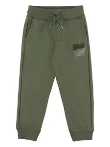 Спортивные брюки с нашивкой-логотипом HUGO KIDS, зеленый