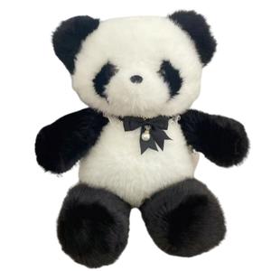 Fat Fat Dragon Золотой норковый бархатный бегущий мультяшный зверек с нагрудником кукла плюшевая кукла высота 45см