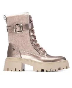 Женские лакированные ботильоны-казаки от XTI Xti, загар/бежевый