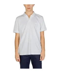 Белая хлопковая мужская рубашка поло Calvin Klein Jeans, белый