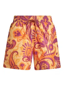 Плавки-шорты с принтом пейсли Etro, оранжевый
