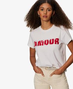 Женская футболка с коротким рукавом и круглым вырезом Sanctuary, White White/Cherry Lacquer