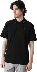 Мужская рубашка-поло с коротким рукавом (водонепроницаемая и быстросохнущая) / для гольфа / 7AL012 Travis Mathew, черный