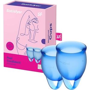 Набор менструальных чаш Satisfyer Feel Confident, 15 и 20 мл, 2 шт.