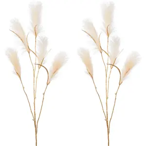 Creativ deco Зимние искусственные растения «Новогодние украшения», набор из 2 шт, цвет creme-goldfarben