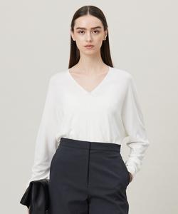 Моющаяся синтетическая трикотажная ткань высокой плотности с V-образным вырезом