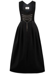 Stockerpoint Длинный дирндль «Янтарный» черного цвета