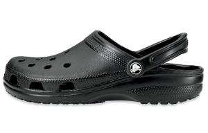 Классические пляжные шлепанцы Unisex Black Crocs, черные (в комплекте 5 штук Smart Star)