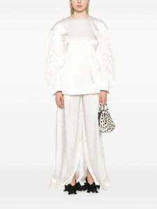 Плиссированные брюки Jil Sander, белый