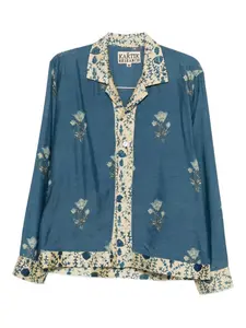 Рубашка с цветочным принтом Kartik Research, синий