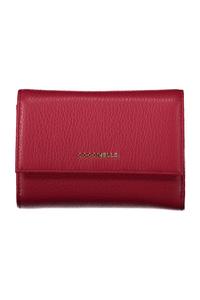 Женский кошелек Coccinelle из зернистой кожи с 3 отделениями, красный