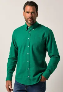 Лангарм, рубашка на пуговицах, рубашка современного кроя Jp1880, Grass Green