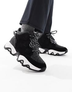 Ботинки для походов Sorel Kinetic Impact Caribou Plus черного и кремового цветов