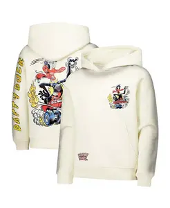 Толстовка с капюшоном Big Boys and Girls Cream Looney Tunes Hot Rod Daffy Freeze Max