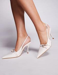 Туфли-лодочки SIMMI Shoes Marika с лакированной пряжкой, белые