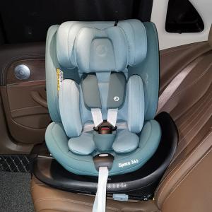 BA TE WO SI (BA TE WO SI) Детское автокресло Double-Sided Knight Pro, 0-4 года, вращающееся, импортное ISize ISpace, Jiyue Xing Gree Britax