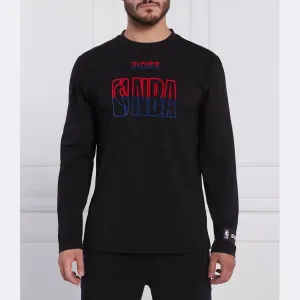 Босс с длинным рукавом x nba Threesixty_3, стандартная посадка Boss, черный