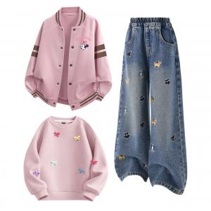 Детский спортивный комплект Casual из 3 предметов Disney, di lifting eye k lotus розовый+solid color denim синий 1+solid color lotus розовый