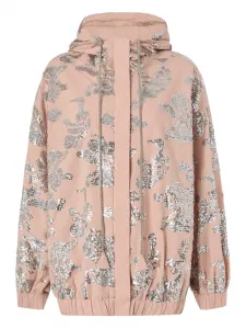 Жакет с цветочным узором Pinko, розовый