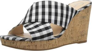 Женские сандалии на танкетке Jessica Simpson SEENA, белый/черный