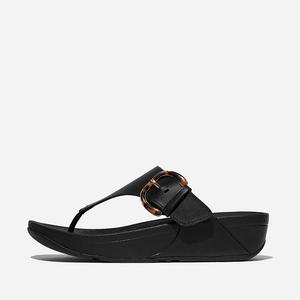 Fitflop Женские сандалии Lulu с перемычкой между пальцами из искусственной смолы, черные