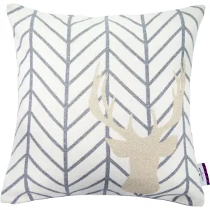 Декоративная подушка SHINY DEER, наволочка без наполнителя, 1 штука Tom Tailor Home, Goldfarben/wollweiß/grau + gemustert