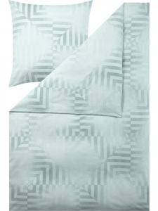 Роскошное фланелевое постельное белье цвета ледяной синевы Estella, 135x200 см (80x80 см)