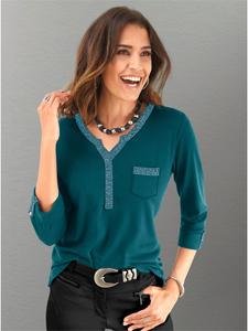 Рубашка с рукавом 3/4 в петролеуме WITT WEIDEN