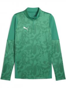 Свитер "TeamCUP Training 1/4 Zip Top" зеленого цвета Puma