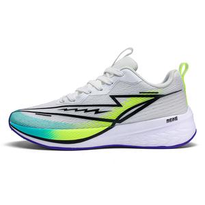 MEIKE Амортизирующие нескользящие дышащие низкие повседневные беговые кроссовки Unisex бело-зеленые, цвет White Green