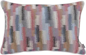 Х.ОК.К. Подушка декоративная "Хауи", с белой окантовкой, чехол с наполнителем, 1 шт H.O.C.K. 40х60 см, красный/синий/черный