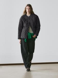 Стеганная куртка-накидка Massimo Dutti, black