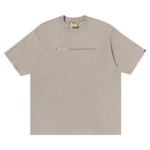 Футболка BAPE Hightlight Logo Relaxed Fit Tee, Grey