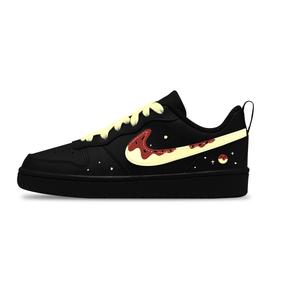 Court Borough Chocolates Cake нескользящие устойчивые к истиранию низкие детские скейтбординговые кроссовки Unisex Nike, черный