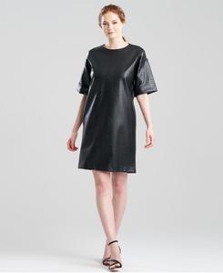 Женское платье из искусственной крокодиловой кожи Natori, Black