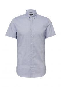 Рубашка на пуговицах классического кроя s.Oliver BLACK LABEL, темно-синий