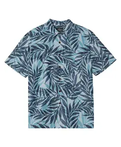 Quiksilver Мужская рубашка с коротким рукавом Shoreline Quiksilver Waterman, синий