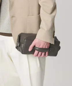 Кожаная квадратная сумочка-клатч (кошелек) United Arrows, цвет Dk Brown