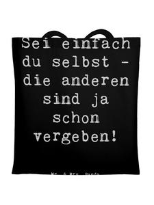 Сумка для переноски Mr & Mrs Panda Selbstakzeptanz Einzigartig, черный