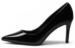 Маленький каблук Слим Высокие каблуки 8 см Женские CHARLES&KEITH, Бургундский винный красный