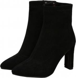 Женские ботильоны Uniquelly с высоким каблуком, заостренным носком, боковой молнией, сексуальными и модными, для зимних нарядов, Black