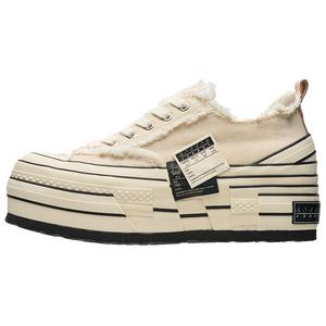 XVESSEL Кроссовки для скейтбординга VESSEL с противоскользящим износостойким верхом, унисекс, бежевые