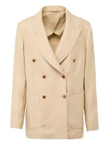 Двубортный пиджак Cettina Giuliva Heritage, нейтральный