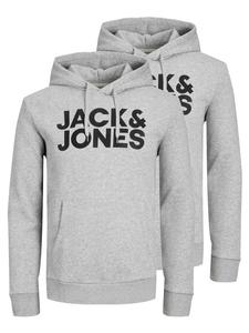 JACK & JONES Толстовка 'Corp' светло-серый