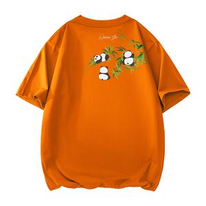 Футболка Unisex Crew Neck Moderate Heavyweight WARRIOR, оранжевый (heavyweight and 100% cotton)