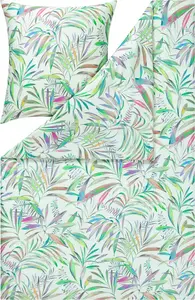 Комплект постельного белья Ateliers Brittany Mako Satin, зеленый, размер 200x220+2x80x80 Estella