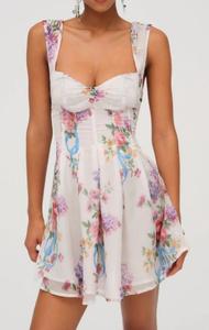 Мини-платье August в разноцветном принте For Love & Lemons, мультиколор